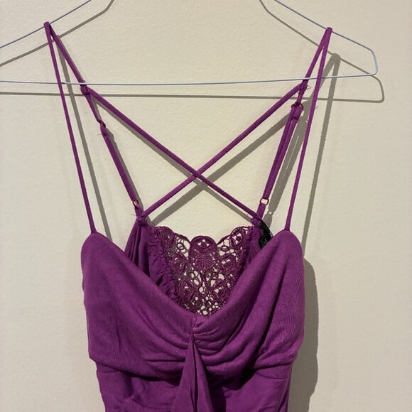 XOXO Bright Purple Y2K Camisole Top - Women's S - Picture 2 of 9